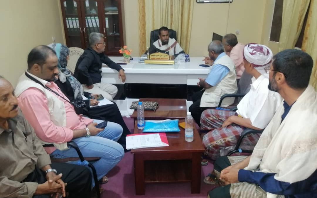 مدير عام خنفر اليوسفي يلتقي بفريق منظمة ادرا قسم الزراعة
