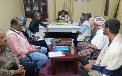مدير عام خنفر اليوسفي يلتقي بفريق منظمة ادرا قسم الزراعة