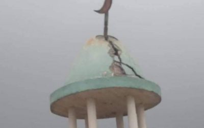 صاعقة رعدية تضرب مسجد في خبر المراقشة ومؤذن المسجد ينجو بأعجوبة