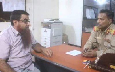 محافظ محافظة أبين يناقش مع مدير عام مكتب الصحة العامة والسكان قضايا متعلقة بالصحة بالمحافظة