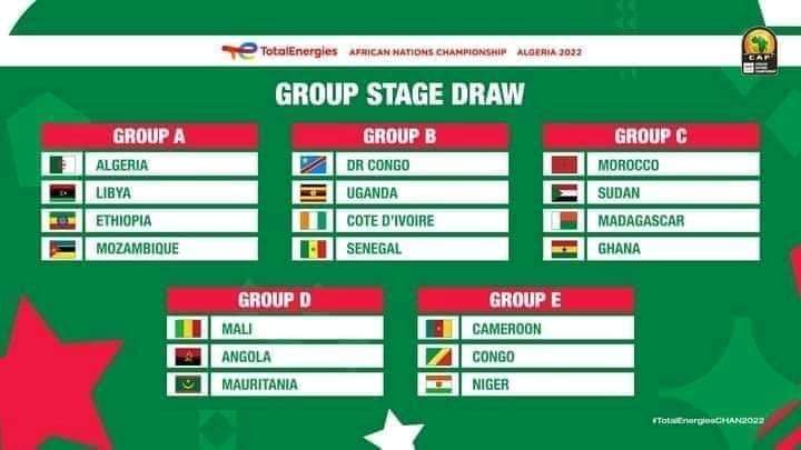 قرعة كأس أمم إفريقيا  بالجزائر 2023