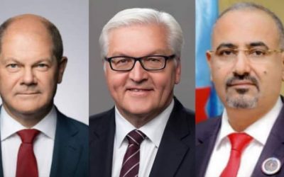 الرئيس الزُبيدي يهنئ رئيس ألمانيا ومستشارها بالعيد الوطني الـ32