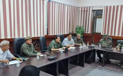 مدير امن عدن يعقد إجتماع موسع للقيادات الأمنية ومدراء مراكز الشرطة
