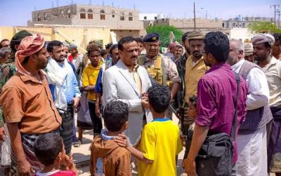 محافظ شبوة بن الوزير يزور مديرية نصاب ويناقش مع المختصين عدد من القضايا الخدمية