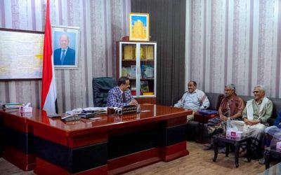 محافظ شبوة بن الوزير يناقش الترتيبات النهائية لنهائي كاس المحافظة الذهبي