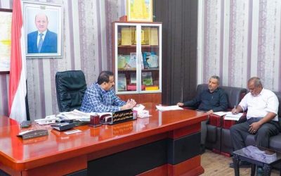 محافظ شبوة بن الوزير يلتقي رئيس محكمة استئناف المحافظة