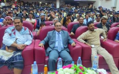 أمين محلي شبوة يحضر حفل تخرج 383 طالباً من كلية النفط ويؤكد على اهتمام السلطة بجامعة شبوة