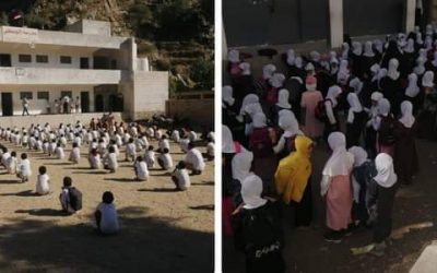 فريق التوجيه الفني بيافع رصد يدشن برنامج الزيارات الميدانية بعدد من مدارس المنطقة التعليمية الرباط