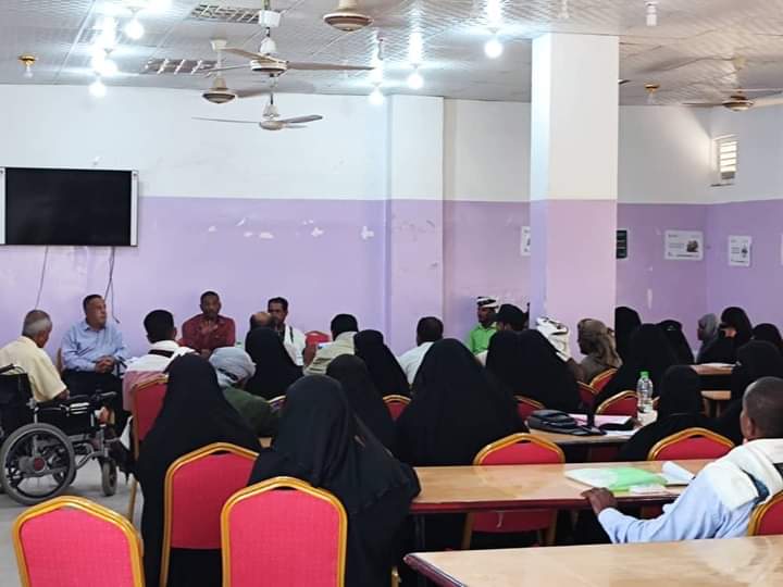 إنعقاد الإجتماع الدوري  لمنظمات المجتمع المدني في مديرية  خنفر بمحافظة أبين