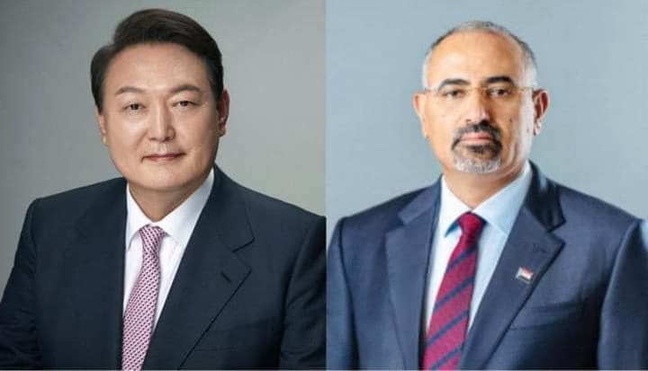برقية من الزُبيدي إلى الرئيس الكوري الجنوبي