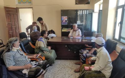مدير عام مديرية خنفر اليوسفي يلتقي بمدير عام مديرية الملاح محافظة لحج