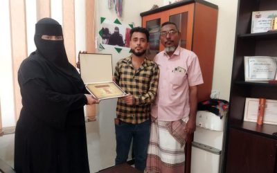 رد للوفاء بالوفاء ..اتحاد شطرنج أبين يكرم أمين عام اتحاد نساء أبين