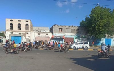 دوي انفجار في أحد المحلات التجارية في مدينة زنجبار أبين