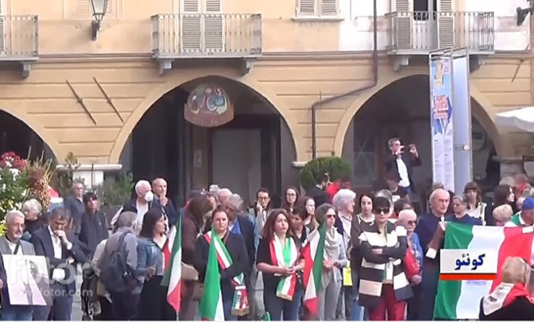 تضامنًا مع انتفاضة الشعب الإيراني.. مظاهرة في مدينة كونيو بإيطاليا