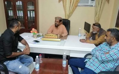 مدير عام خنفر اليوسفي يلتقي بممثل منظمة أوكسفام