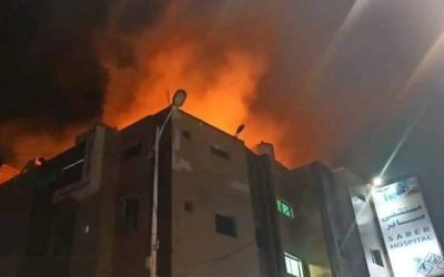 عاجل.. اندلاع حريق في مستشفى صابر بالمنصورة عدن