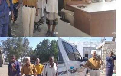 مدير عام كهرباء أبين يتفقد مشروع الكود في مرحلته النهائية ويناقش اللجان المجتمعية أهم الصعوبات