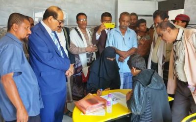 برعاية محافظ شبوة بن الوزير وكيلا المحافظة يفتتحان المبنى الجديد لجمعية رعاية وتأهيل المعاقين بعتق
