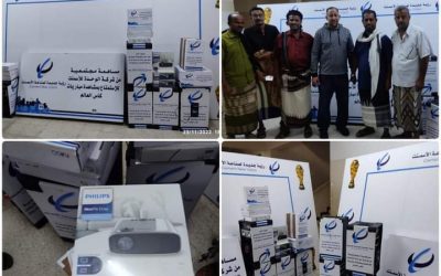 اليوسفي مدير عام خنفر:  استلمنا الشاشات وأجهزة بي أن سبورت المقدمة من شركة أسمنت الوحدة
