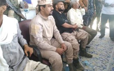 قائد الحزام الأمني زنجبار وقائد مكافحة الإرهاب أبين في مقدمة الصفوف لاحتفال ال30 من نوفمبر المجيد