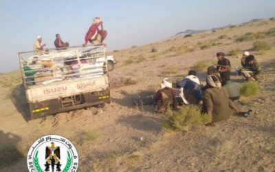 حزام ساحل أبين يترصد اللصوص وينجح في استعادة شاحنة بعد ساعات من بلاغ سرقتها