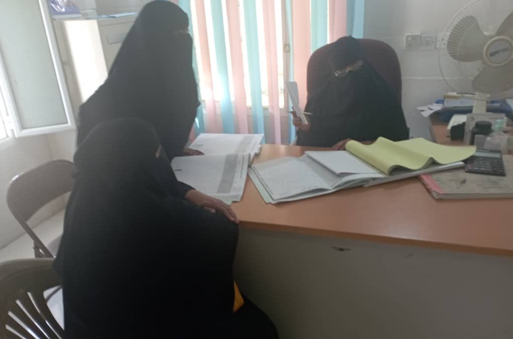 إدارة المرأة والطفل بانتقالي أحور تنفذ نزول ميداني الى قسم الأمومة والطفولة في مستشفى المديرية