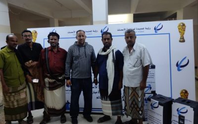 شركة الوحدة للأسمنت المحدودة تهدي مديرية خنفر شاشات كبيرة مساهمة مجتمعية لمشاهدة كأس العالم