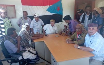 رئيس انتقالي احور  يلتقي بمدراء إدارة الهيئة التنفيذية للانتقالي بالمديرية لمناقشة الاستعداد لفعالية ذكرى عيد الاستقلال الـ 30 نوفمبر