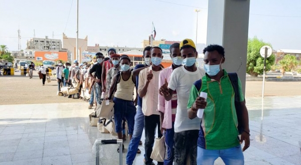 إعادة 3700 مهاجراً اثيوبيا من اليمن إلى بلادهم