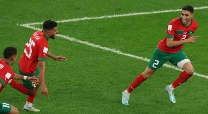 سر رقصة ” البطريق ” لحكيمي بعد تسجيله ركلة الجزاء