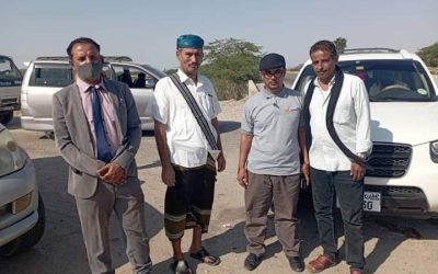 فريق المسح التغذوي التابع لمكتب الصحة يقوم بنزول الى مديرية أحور لكشف حالات سوء التغذية