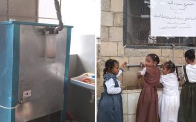 بدعمٍ من هيئة الخليج وعدن للتنمية ولأعمال الإنسانية.. مركز الوتين ينفذ تركيب براد ماء بمجمع الفتح للبنات بخنفر
