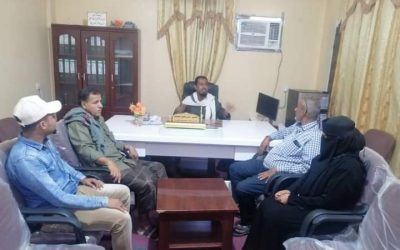 مدير عام خنفر اليوسفي يلتقي بفريق منظمة ادرا قسم المياه