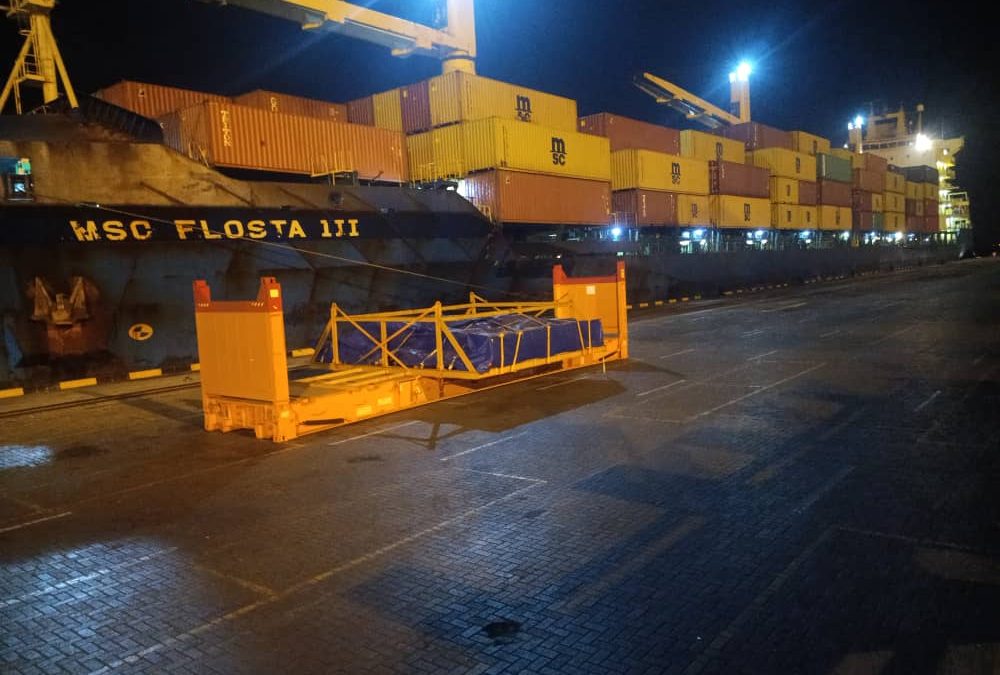 وصول السفينة MSC FLOSTA التابعة للخط الملاحي MSC إلى محطة ميناء عدن للحاويات