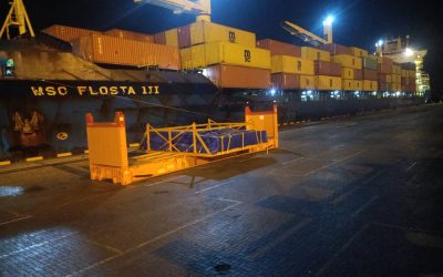 وصول السفينة MSC FLOSTA التابعة للخط الملاحي MSC إلى محطة ميناء عدن للحاويات