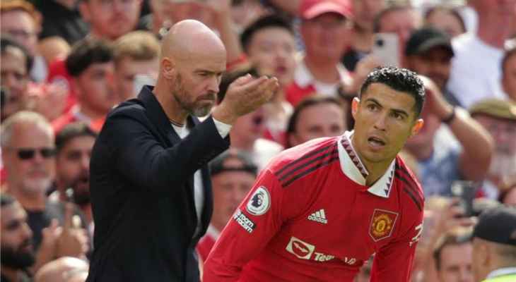 تن هاغ يرفض التحدث عن انتقال رونالدو الى النصر