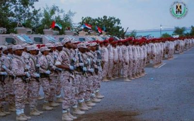 اللواء الأول دعم وإسناد يدشن العام التدريبي 2023م بعرض عسكري مهيب