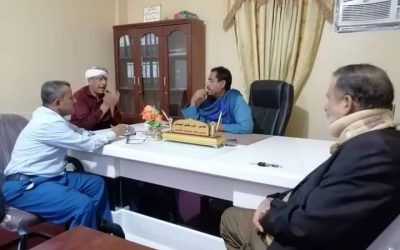 مدير عام خنفر اليوسفي يلتقي بضابط مشاريع الزراعة في الصندوق الاجتماعي للتنمية فرع عدن