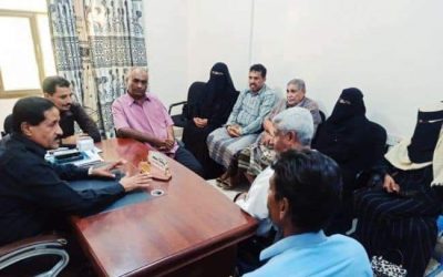 الشقي رئيس الهيئة  التنفيذية لإنتقالي أبين يلتقي مدير عام  زنجبار ومدير مكتب الصحة بالمديرية