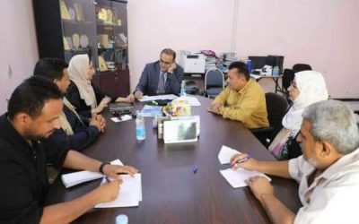 وزير الصحة يلتقي فريق من منظمة يمن ايد