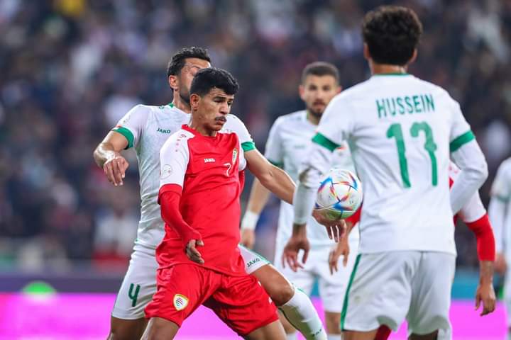 كاس الخليج: العراق يكتفي بالتعادل السلبي امام عمان
