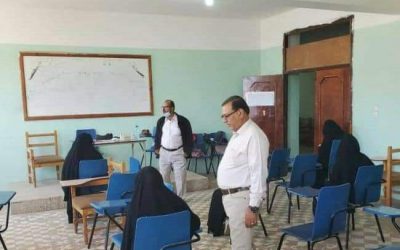 كلية التربية الضالع تدشن امتحانات الفصل الأول للعام الجامعي 2023/2022م