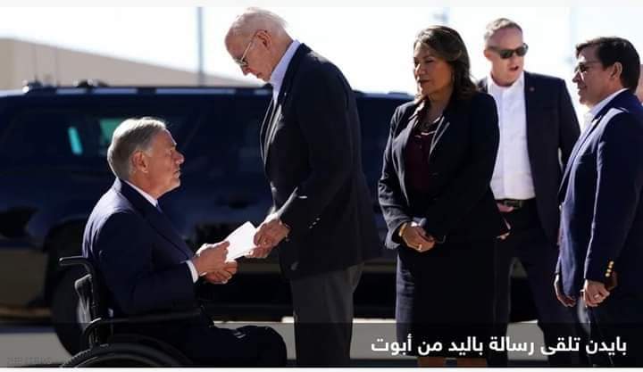 رسالة لاذعة”.. كشف محتوى ورقة قدمها حاكم تكساس لبايدن