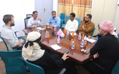 مكتب صحة الوادي والصحراء بحضرموت يناقش إحتياجات وإمكانية التدخل في الطوارئ الصحية مع وفد منظمة أطباء بلا حدود البلجيكية