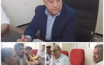 السيد  مهدي الحامد  أمين عام محلي أبين يلتقي أعضاء الهيئة العسكرية ومناقشة إستكمال الاجراءات المتعلقة بأراضي العسكريين