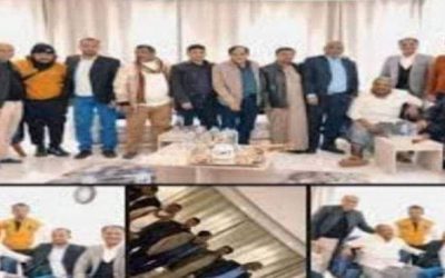 رئيس انتقالي حضرموت يزور المناضل باعوم في مقر إقامته بالقاهرة