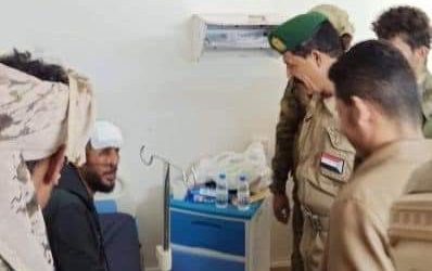 العميد المعكر يتفقد عدد من جرحى اللواء السادس دعم وإسناد في مشافي العاصمة عدن