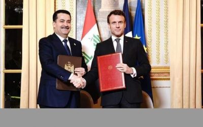 فرنسا والعراق يوقعان اتفاقية مكافحة الفساد وإعمار البنية التحتية