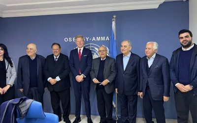 لقاء أعضاء المجلس التنفيذي لمجموعة السلام العربي بالمبعوث الدولي الخاص الى اليمن السيّد هانس غروندبيرغ