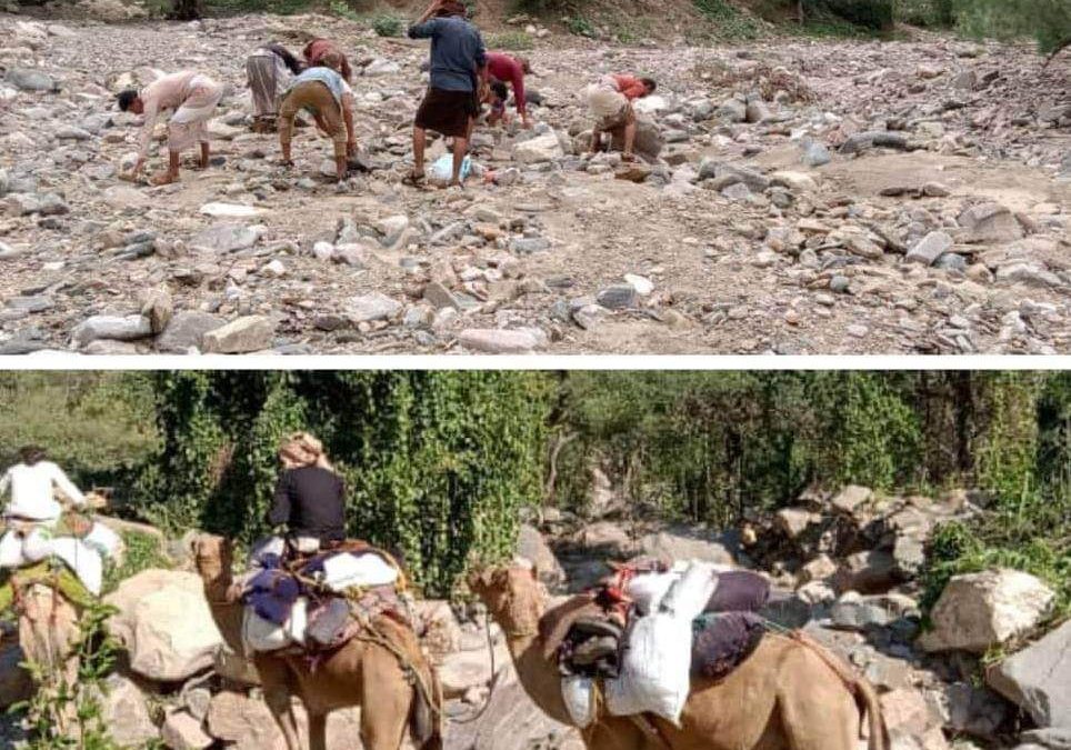 أهالي منطقة حمّة بيافع يناشدون بالإسراع بشق طريق أمهدارة الواقعة ضمن مشروع طريق باتيس رصد معربان